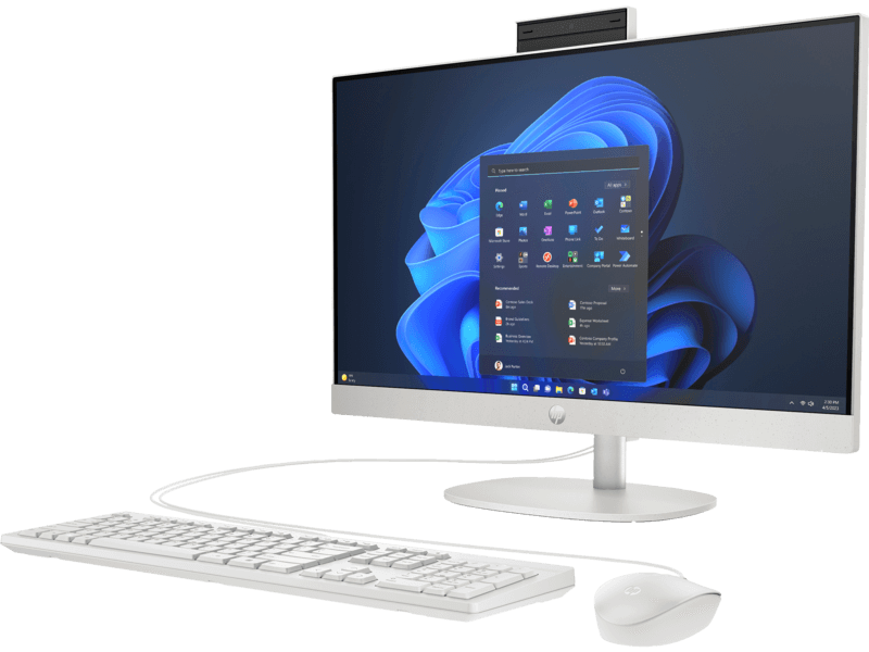 HP ProOne 240 G10 AiO BU-i5-1335U IDS / 23.8 inch AG FHD UWVA IPS 250 / 8GB DDR4 / 512GB M.2 SSD Value / W11 Pro / 1yw / HP 3 year Next Business Day Onsite Desktop Only Hardware SupportWarranty Extension / 125 White Cellulose Fiber Packagingkbd / 125White