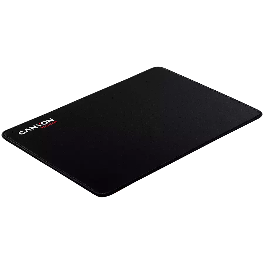 CANYON MP-4, Mouse pad,350X250X3MM,Multipandex,fully black with our logo (non gaming),blister cardboard