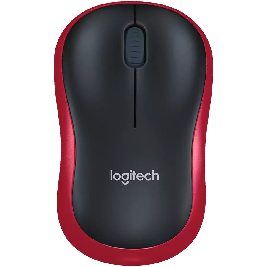 Мышь беспроводная Logitech M185 Red (красная, оптическая, 1000dpi, 2.4 GHz/USB-ресивер) (M/N: MR0087 / CU0019)