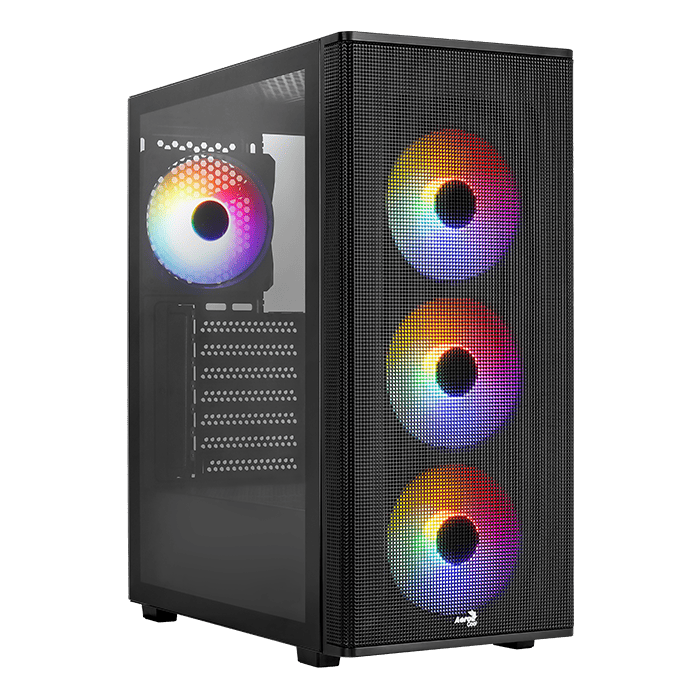 Корпус AeroCool Designer-G-BK-v2, Midi Tower, ATX, m-ATX, Black, 2x3.5"/4x2.5", 2xUSB, USB3.0