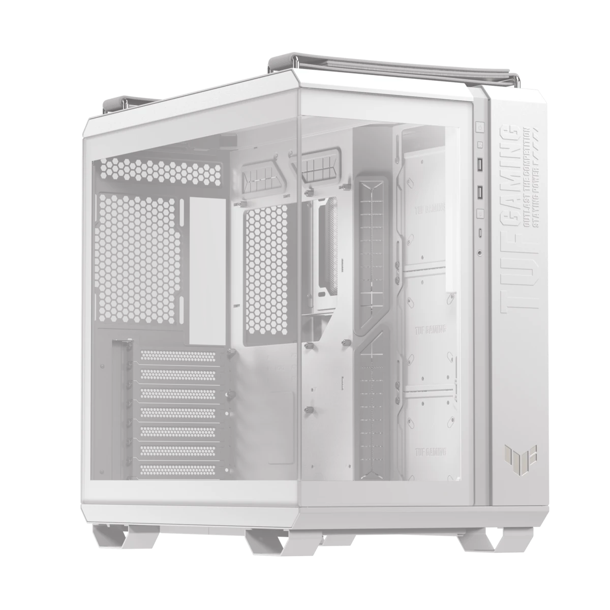 Корпус ASUS TUF Gaming GT502 HORIZON White ATX/micro ATX/mITX GT502 PANO/ARGB FANS/WHT/TG//