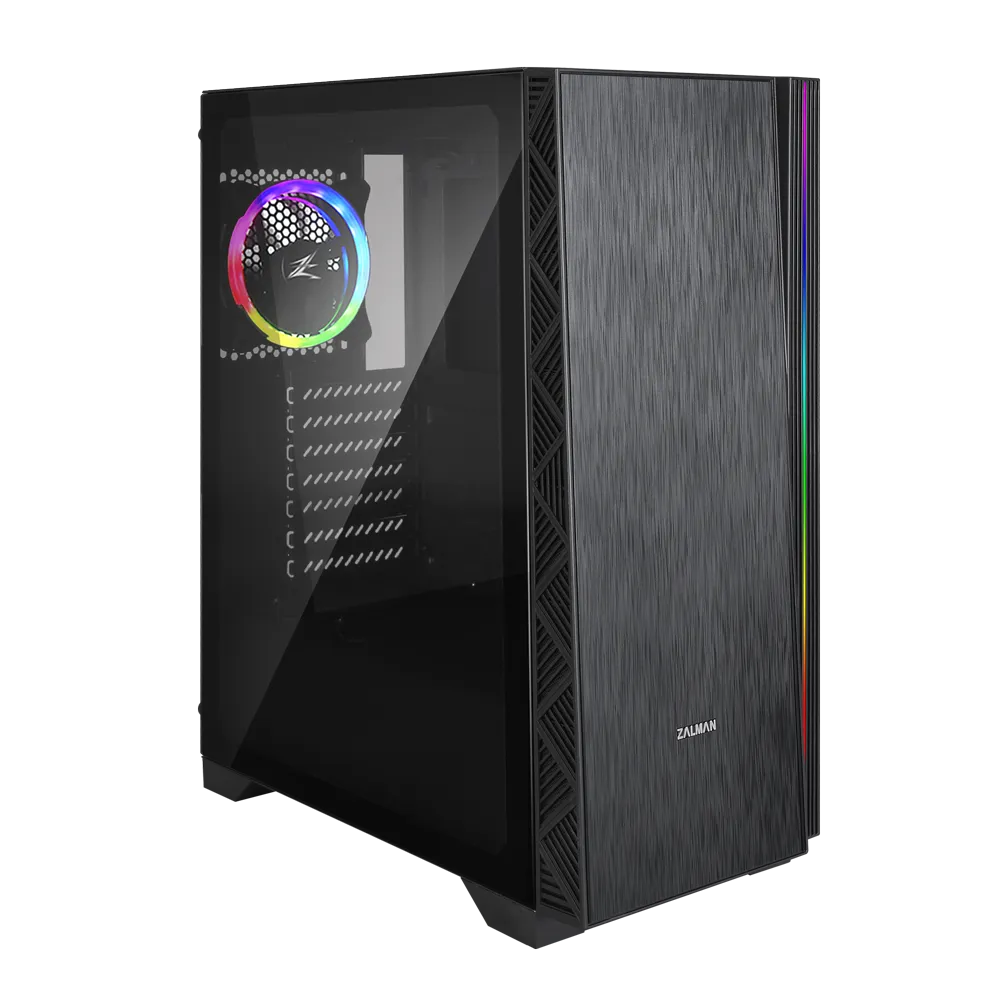 Корпус Zalman Z3 NEO, Midi Tower, E-ATX, Black, 2x3.5"/4x2.5", USB2.0, 2xUSB3.0, RGB
