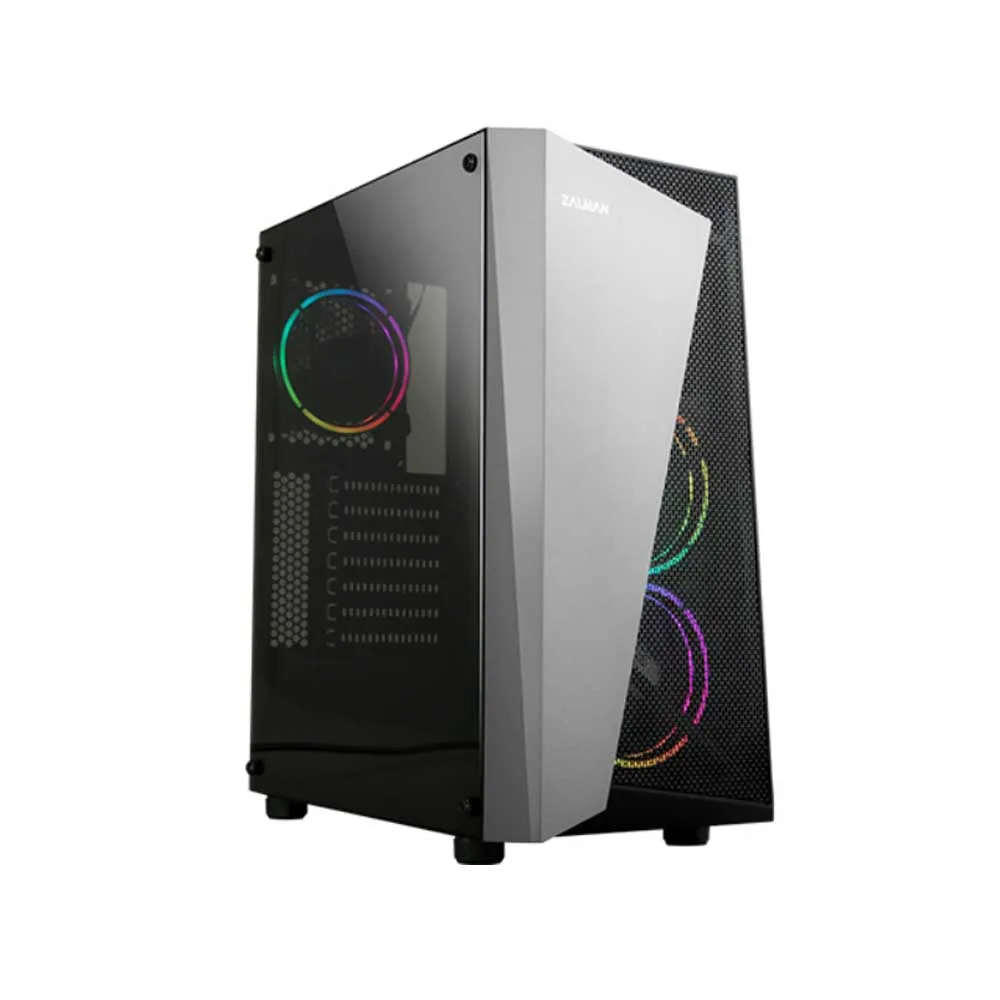Корпус Zalman S4 Plus, Midi Tower, ATX, Black-Grey, 2x3.5"/1x2.5", 2xUSB, USB3.0
