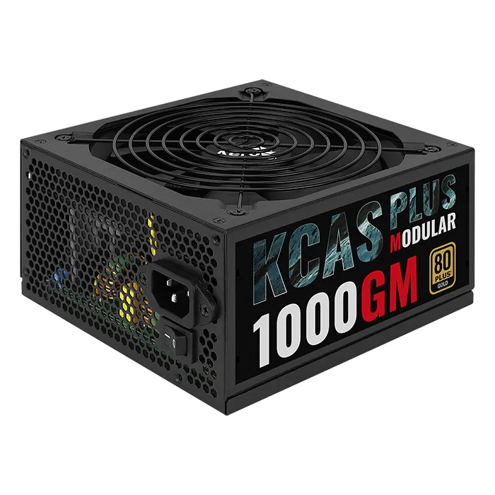 БП ATX 1000W AeroCool KCAS Plus 1000GM, Gold, 20+4/24+4/24+8/20+4+8/24+4+8/24+8+8, 14cm,6x6+2p PCI-E