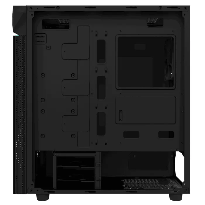 Корпус Gigabyte GB-C200G, Midi Tower, ATX, Black, 2x3.5"/2x2.5", 2xUSB3.0, RGB