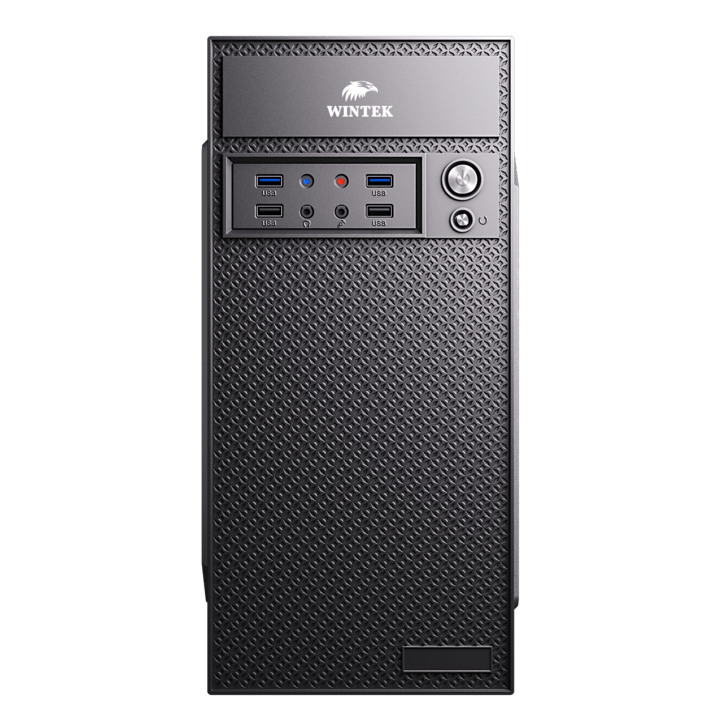 Корпус Wintek K260, Mini Tower, mATX, Black, 2x3.5"/2х2.5", 2xUSB 2.0, 2xUSB 3.0