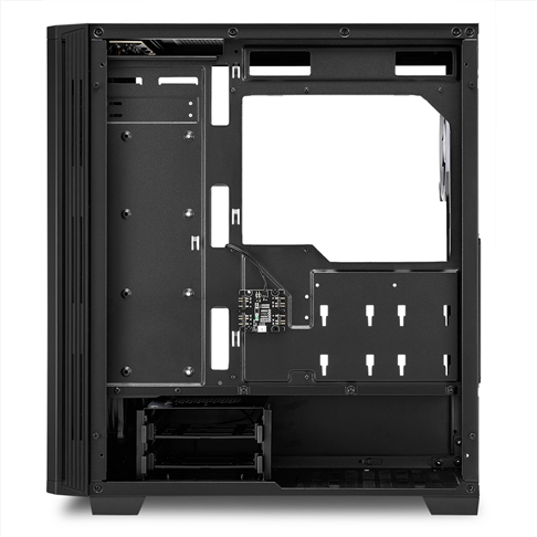 Корпус Sharkoon RGB LIT 200, Midi Tower, ATX, Black, 2x3.5"/6x2.5", USB2.0, 2xUSB3.0