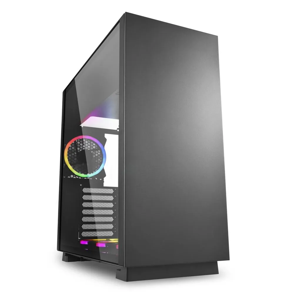Корпус Sharkoon Pure Steel RGB, Midi Tower, E-ATX, ATX, Black, 3x3.5"/5x2.5", 2xUSB3.0