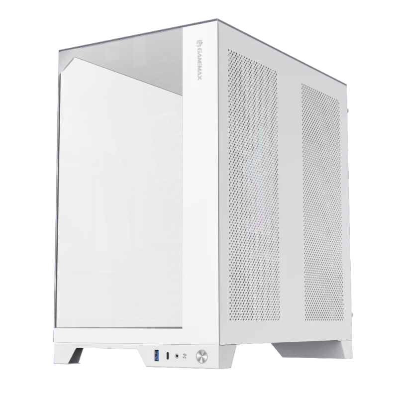 Корпус GameMax Infinity Pro WH, Midi Tower, ATX, White, 3x2.5"/1x3.5", USB3.0, USB-C, RGB