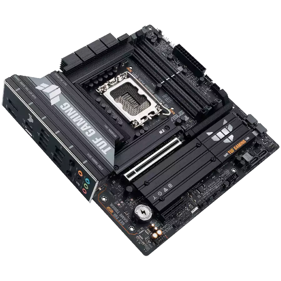ASUS Main Board Desktop Intel B860 Chipset 4 x DIMM slots, max. 256GB, DDR5 1 x PCIe 5.0 x16 slot 1 x DisplayPort1 x HDMI port 1 x Wi-Fi Module 3 x M.2 slots 4 x SATA mATX Form Factor