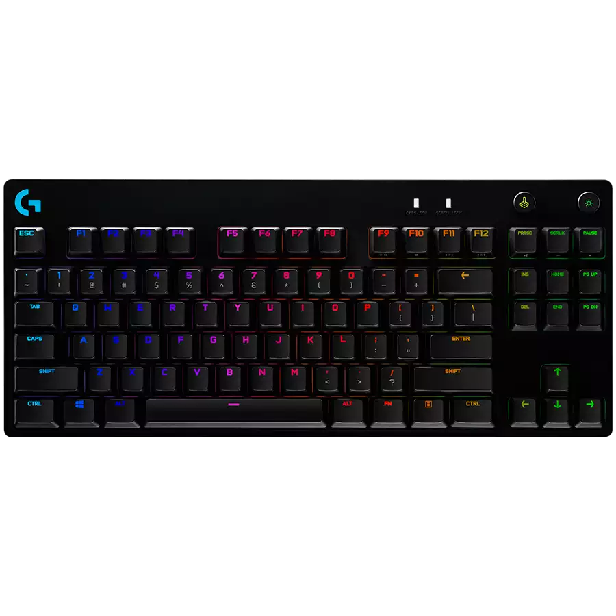 LOGITECH G PRO X TKL LIGHTSPEED Mechanical Gaming Keyboard - BLACK - US INT'L - TACTILE