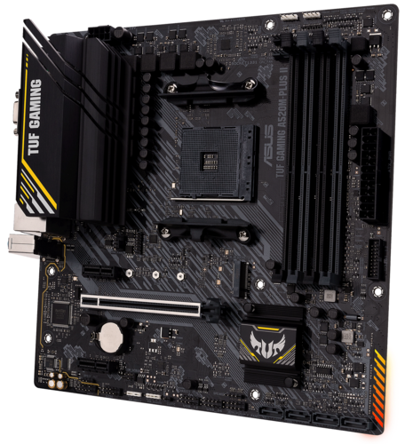 Материнская плата ASUS TUF GAMING A520M-PLUS II AM4 4xDDR4 4xSATA3 RAID M.2 DSub DVI HDMI mATX