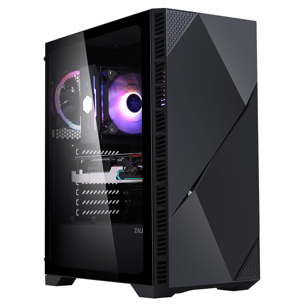 Корпус Zalman Z3 Iceberg, Midi Tower, ATX, Black, 2x3.5"/4x2.5", 3xUSB2.0