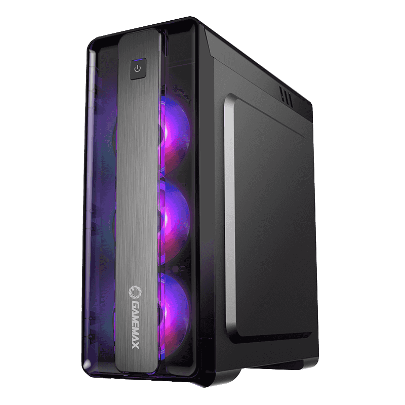 Корпус GameMax MoonLight FRGB(MFG.G511), Midi Tower, ATX, Black, 2x3.5"/2x2.5", 2xUSB2.0, USB3.0