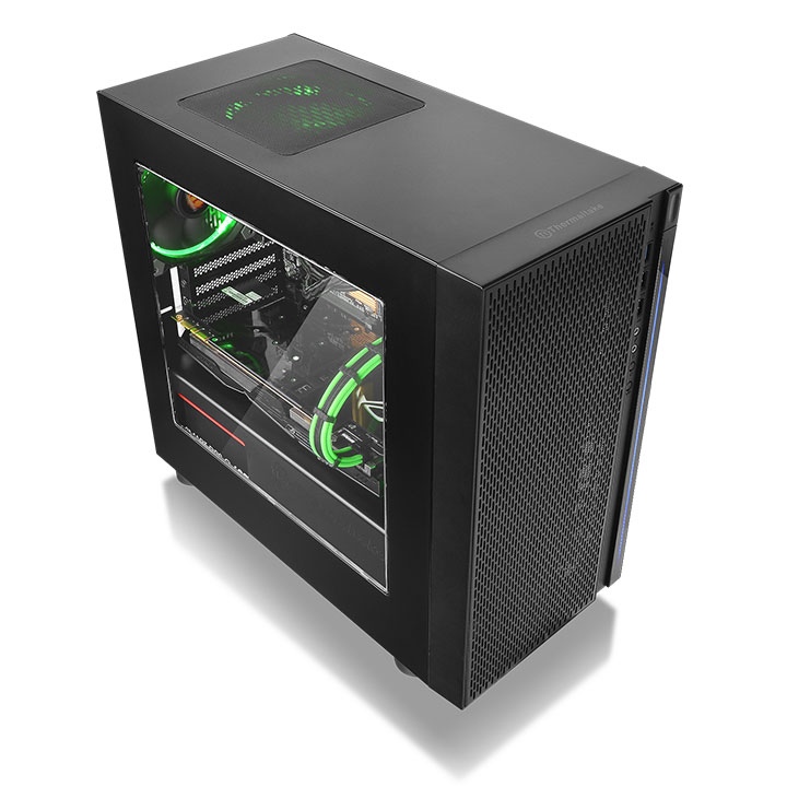 Корпус Thermaltake Versa H18, Mini Tower, m-ATX, Black, 2x3.5"/2x2.5", 3xUSB
