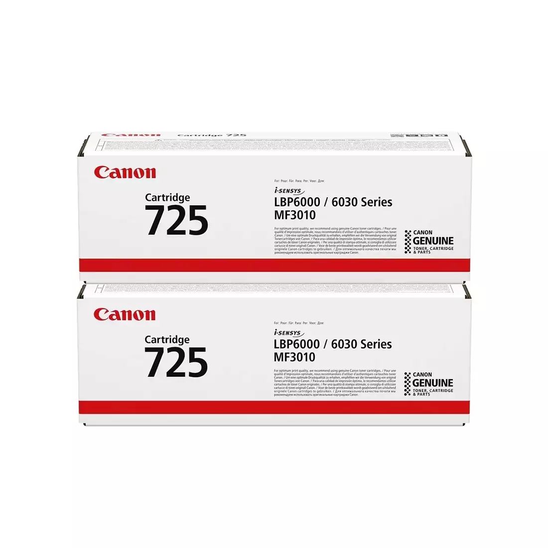 Принтер Canon/i-SENSYS LBP6030B/A4/18 ppm/600x600 dpi/2 шт картриджа Canon 725 в комплекте