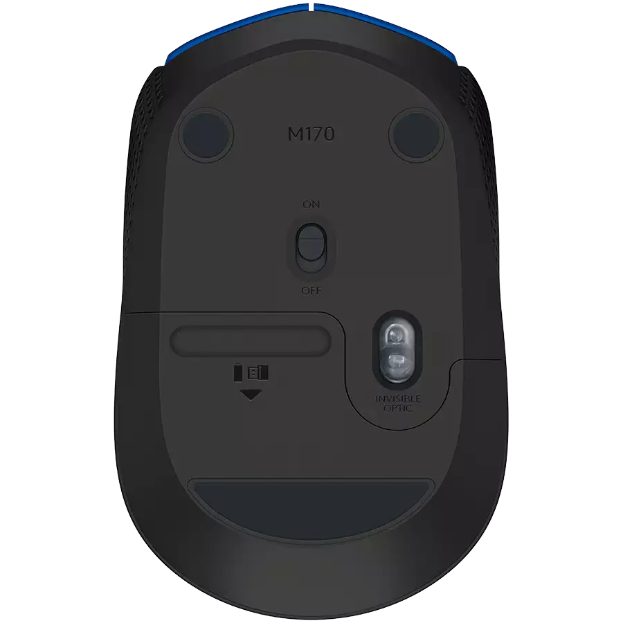 Мышь беспроводная Logitech M171 Blue (синяя, оптическая, 1000dpi, 2.4 GHz/USB-ресивер) (M/N: M-R0060 / C-U0010)