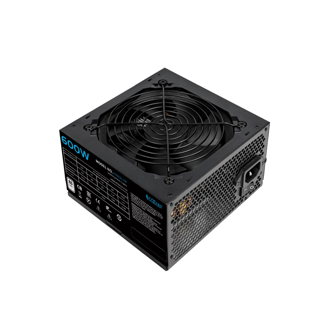 Блок питания PCCooler HW600-NP, 600W, Non Modular, 80+, Fan 120mm,  50,000 Hours HW600-NP