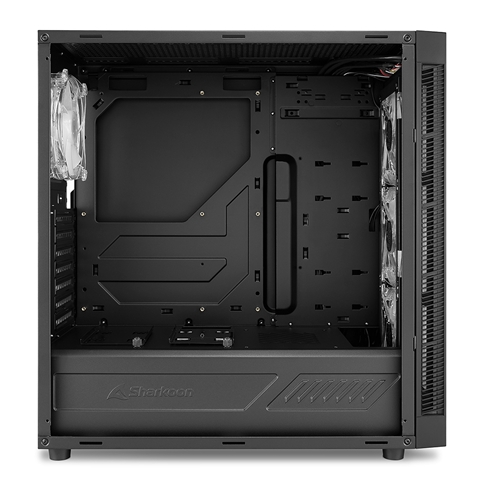 Корпус Sharkoon TG6M RGB, Midi Tower, ATX, Black, 2x3.5"/4x2.5", 2xUSB2.0, 2xUSB3.0