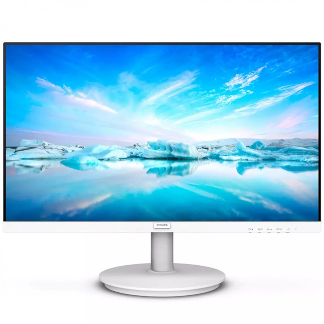 Монитор 27" PHILIPS 271V8AW/01/00 IPS, 1920x1080, 75Hz, 4мс, 250кд/м, Угол Обзора 178/178, 1000:1, SRGB, Mega Infinity DCR, VESA 100x100, HDMI VGA, Колонки 2x2W, Наклон -5/20  градусов, Белый