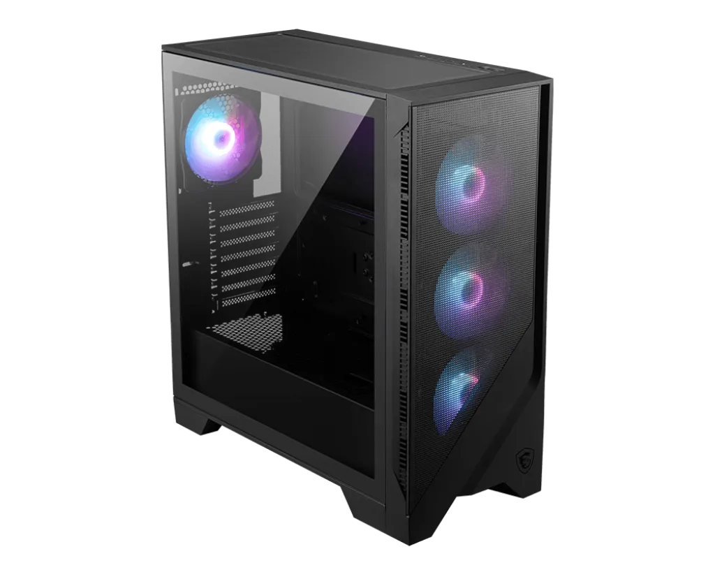 Корпус MSI MAG Forge 321R Airflow,  Midi Tower, ATX, Black, 2x3.5"/3x2.5", 2xUSB3.2, USB-C