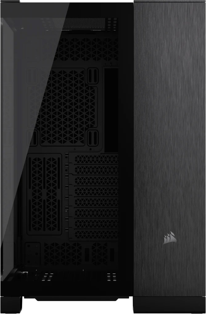Корпус Corsair 6500X, Midi Tower, m-ATX,  Black - Obsidian Aluminum, 2x3.5"/2x2.5", 1xUSB3.2, USB-C