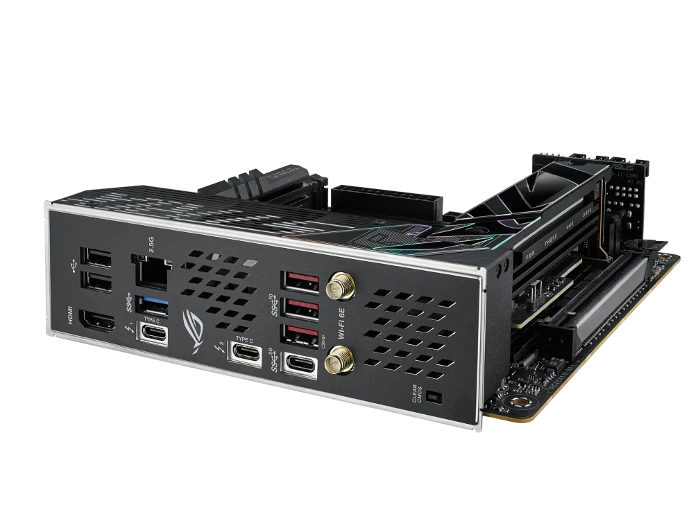 Матплата Asus ROG S Z790-I Gaming WiFi,iZ790,S1700,m-ITX,2DDR-5,1PCI-Ex16,2SATA,2xM.2,HDMI,12USB
