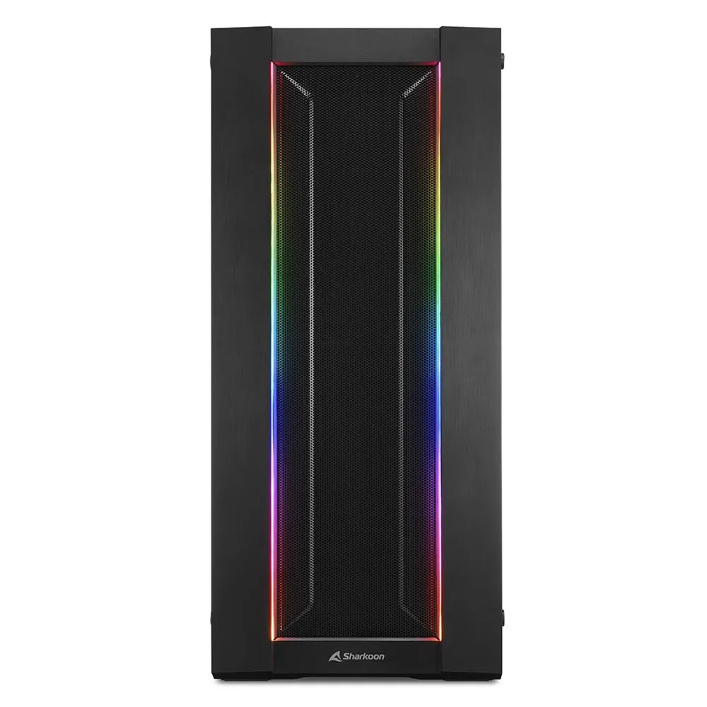 Корпус Sharkoon ELITE SHARK CA200M, Midi Tower, E-ATX, Black, 4x3.5"/7x2.5", 2xUSB2.0, 2xUSB3.0
