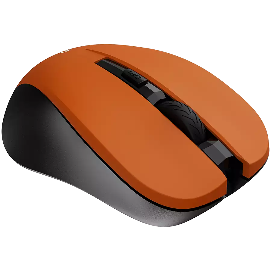 CNE-CMSW1O CANYON мышь, цвет - оранжевый, беспроводная 2.4 Гц, DPI 800/1000/1200 DPI, 3 кнопки и колесо прокрутки, прорезиненное покрытие