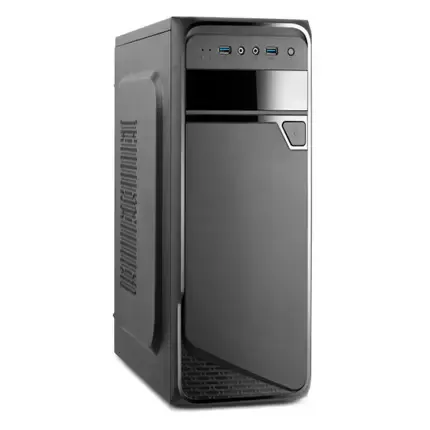 Корпус Wintek K1008, Midi Tower, ATX, Black, 1x5.25"/2x3.5"/2x2.5", 2xUSB