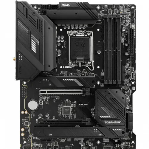 Матплата MSI MAG B760 Tomahawk WiFi, iB760, S1700, ATX, 4DDR-5, 2xPCI-Ex16,4SATA,3xM.2,HDMI,DP,16USB