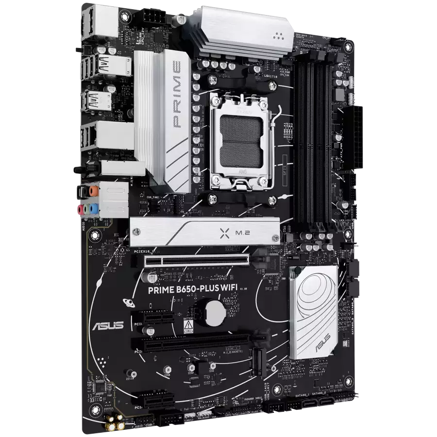 ASUS Main Board Desktop AMD Socket AM5 AMD B650 Chipset 4 x DIMM, Max. 192GB, DDR5 1 x DisplayPort 1 x HDMI port1 xWi-Fi Module 2 x M.2 slots 4 x SATA ATX Form Factor