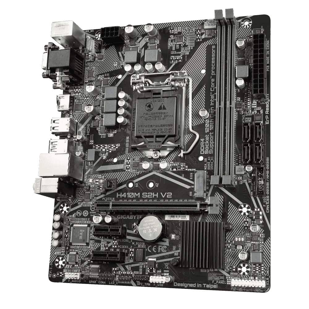 Матплата Gigabyte GA-H410M S2H V2, iH470, S1200, mATX, 2DDR-4, 1xPCI-Ex16, 4SATA, 1xM.2,VGA,DVI,HDMI