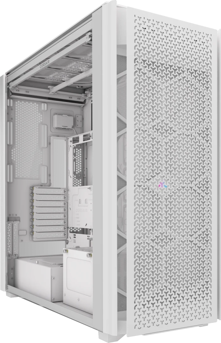 Корпус Corsair 9000D RGB Airflow, Full Tower, m-ATX, White, 5x3.5"/6x2.5", 4xUSB3.2, 2хUSB-C