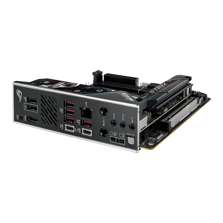 Материнская плата ASUS ROG STRIX B850-I GAMING WIFI AM5 2xDDR5 2xSATA 2xM.2 HDMI USB-C Mini-ITX
