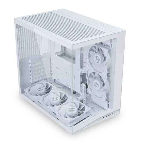 Корпус Lian Li O11 Dynamic Mini V2 Flow, Mini Tower, ATX, White, 2x2.5"/2x3.5", 2xUSB3.0, USB-C