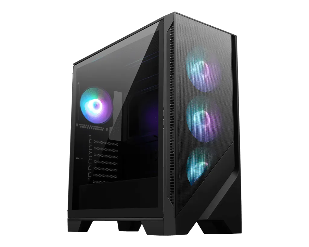 Корпус MSI MAG Forge 321R Airflow,  Midi Tower, ATX, Black, 2x3.5"/3x2.5", 2xUSB3.2, USB-C