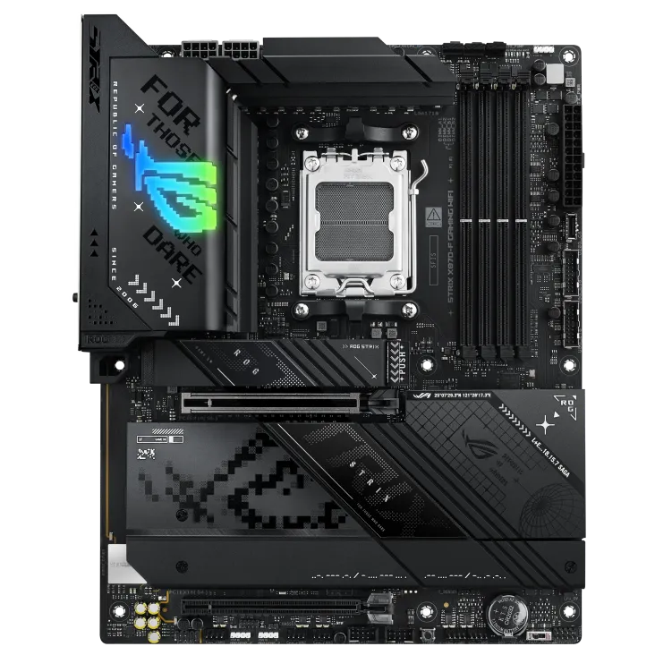 Материнская плата ASUS ROG STRIX X870-F GAMING WIFI AM5 4xDDR5 2xSATA RAID 4xM.2 HDMI DP WiFi 1x2,5GLan 2xUSB4, 6x USB 10GB/s, 4 xUSB 5Gb/s, ATX