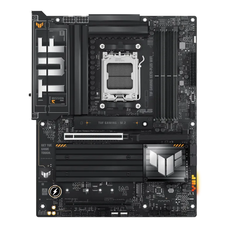 Матплата Asus TUF Gaming X870-Plus WiFi, AM5, ATX, 4DDR-5, 2xPCIx16, 4SATA, 4xM.2, HDMI, 13USB