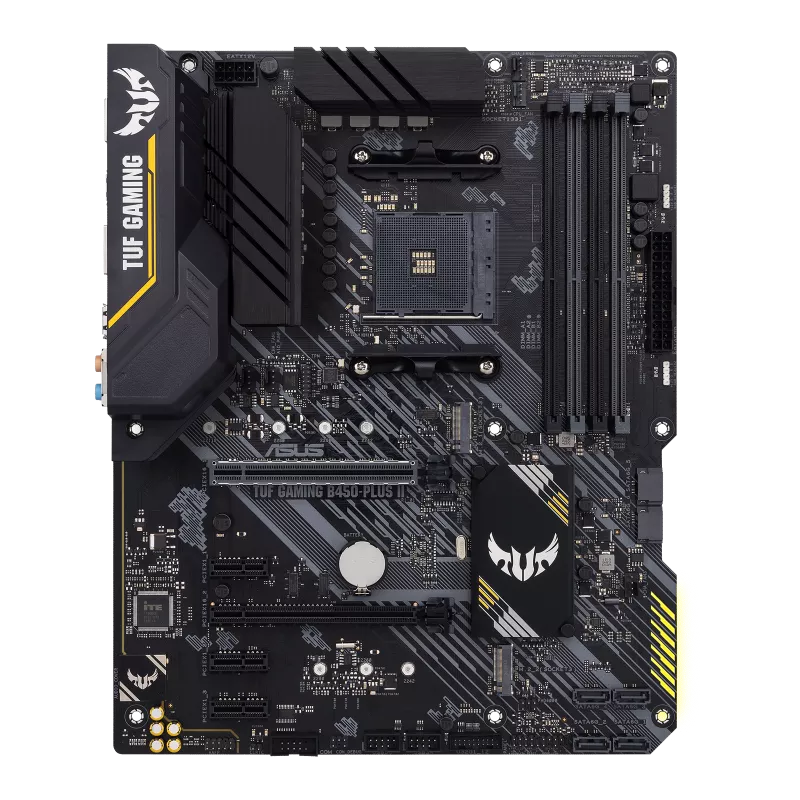 Матплата Asus TUF Gaming B450-Plus II, AM4, ATX, 4DDR-4, 2xPCI-Ex16, 6SATA, 2xM.2, HDMI, DP, 14USB