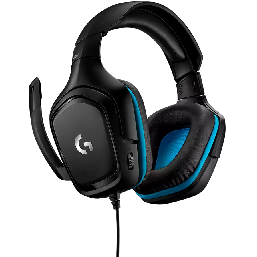 Гарнитура игровая Logitech G432 Gaming Headset Leatherette (M/N: A00090/A00092)