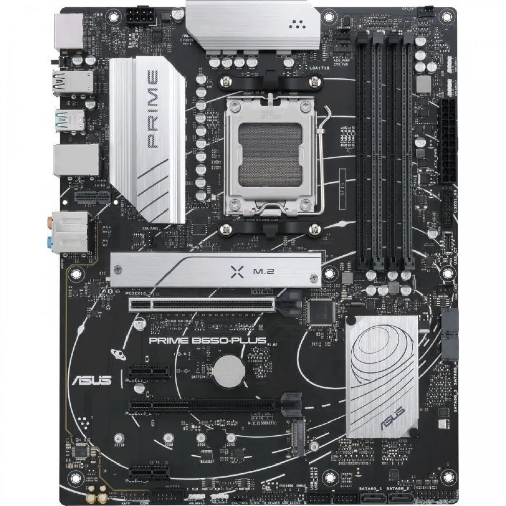 Матплата Asus Prime B650-PLUS WIFI, AM5, ATX, 4DDR-5, 2xPCI-Ex16, 4SATA, 2xM.2, HDMI, DP, 12USB