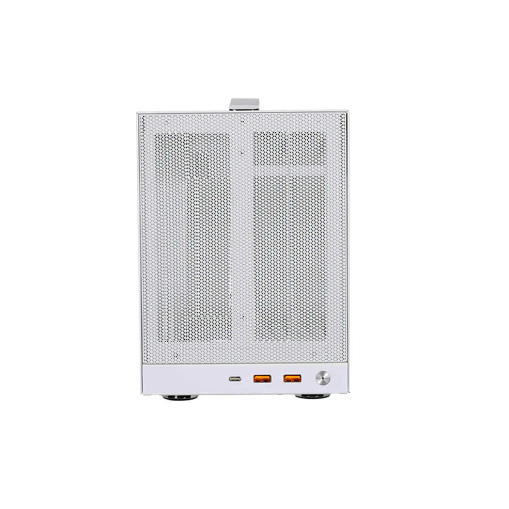 Корпус PCCooler K101 MESH WH 3F ITX 2xUSB3.0, 1xUSB-C, 1x3.5", 4x2.5" Предустановлено 3 вентилятора, Цвет: White