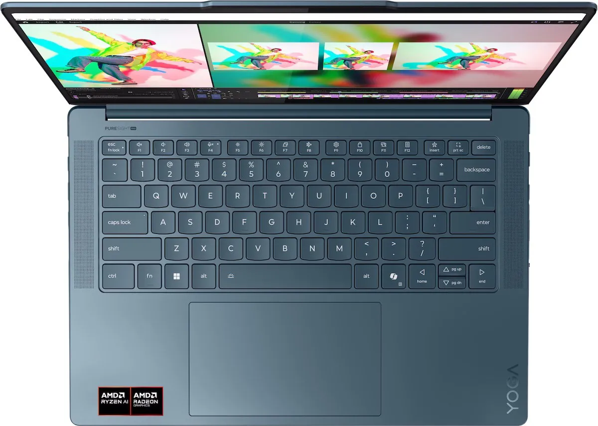 Ноутбук Lenovo Yoga Pro 7 14AKP10, Ryzen AI 7 350/14.5"3K/32GB/1TB/Radeon 860M/DOS