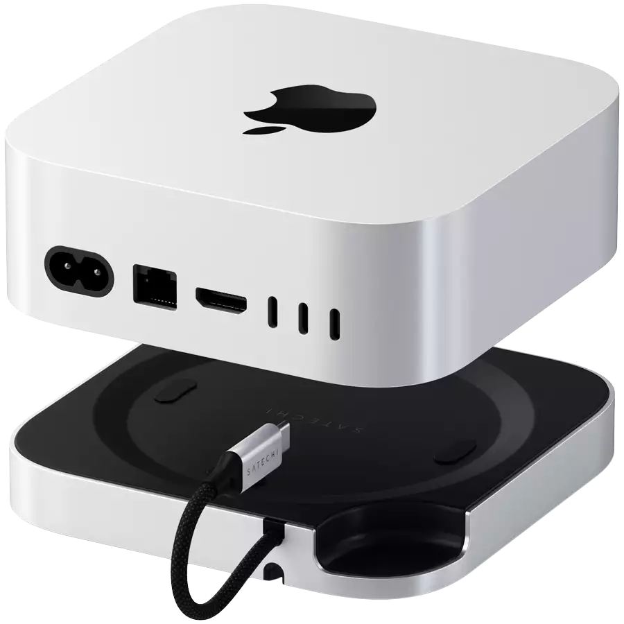 SATECHI Mac Mini M4 Stand & Hub with SSD Enclosure