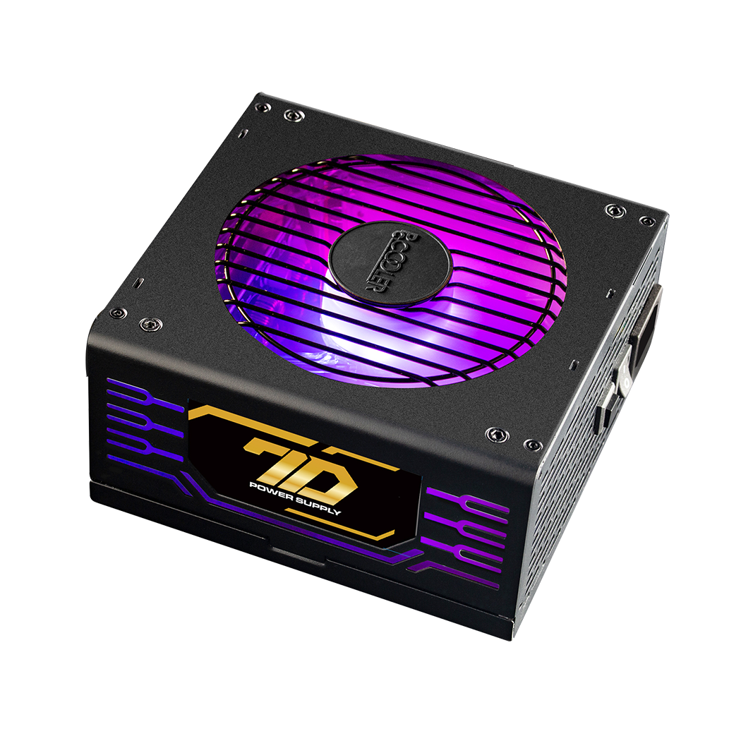 Блок питания с подсветкой ARGB PCCooler GI-P550, 550W, Full Modular, 80+ GOLD, ARGB синхронизация, Fan 140mm, GI-P550 Великолепный блок питания на основе японских конденсаторов с функцией ARGB подвестки!