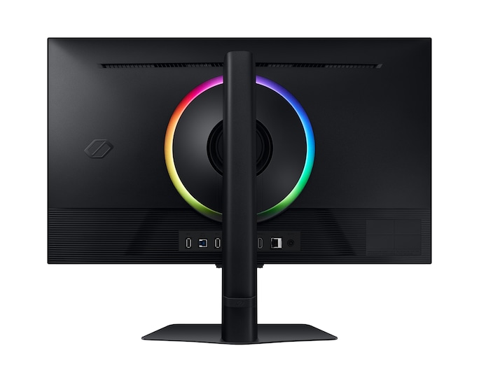 Игровой монитор Odyssey G7 27" SAMSUNG LS27DG702EIXCI IPS 4K UHD (3840x2160) 144Hz 1мс 350кд/м2 1000:1 2xHDMI 1xDP 2xUSB3.0, USB-B Upstream Port, Ethernet, Wi-Fi 5, Bluetooth,   Регулируемая по высоте подставка 120мм, Поворот Экрана, Черный с Подсветкой