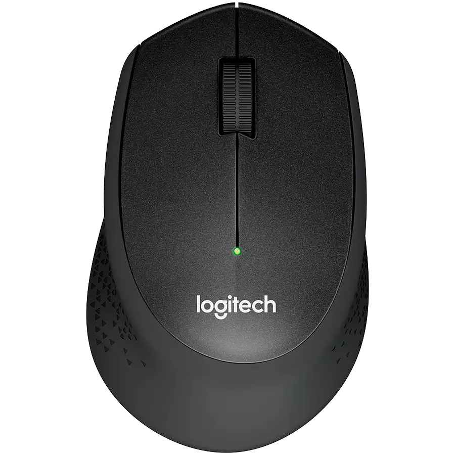 Мышь беспроводная Logitech M330 Silent Plus Black (черная, оптическая, 1000dpi, 2.4 GHz/USB-ресивер, бесшумная, под правую руку) (M/N: M-R0051 / C-U0010)