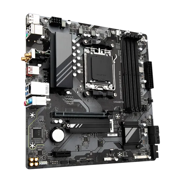 Матплата Gigabyte A620M Gaming X AX, AM5, mATX, 4DDR-5, 1xPCI-Ex16, 4SATA, 1xM.2, HDMI, DP, 11USB