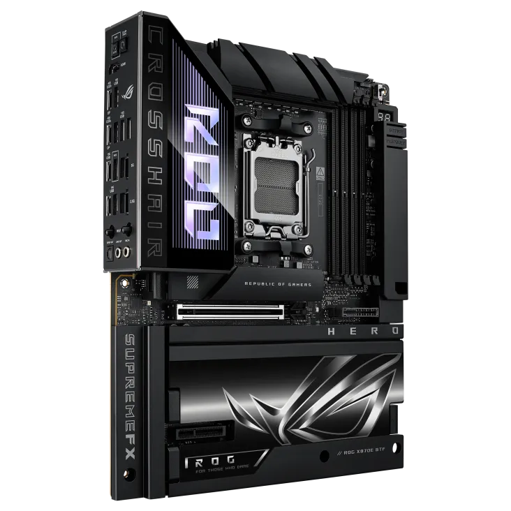Материнская плата ASUS ROG CROSSHAIR X870E HERO AM5 4xDDR5 4xSATA Raid 5xM.2 1xSlimSAS, 10xUSB, ATX